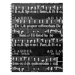 grunge music notes notebook