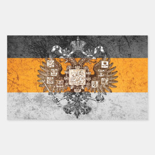 Grunge Nationalist Russia Flag Sticker