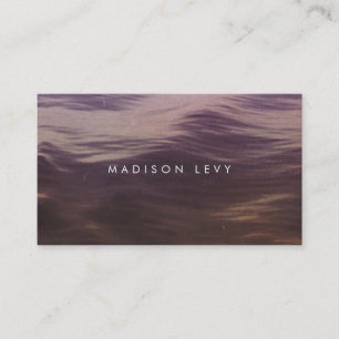 Grunge Ocean Waves Minimalist Appointment Cards