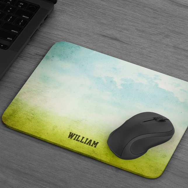 Grunge Paint Mouse Pad with Custom Name (Creator Uploaded)