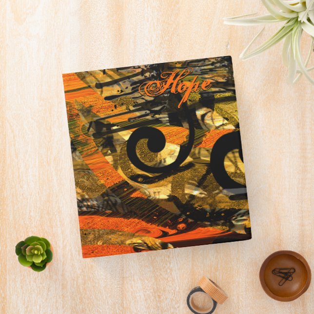 Grunge Paint Splat Swirls Binder (In Situ)