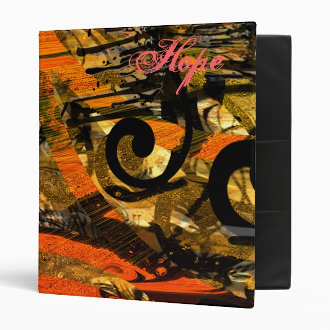 Grunge Paint Splat Swirls Binder (Front/Inside)