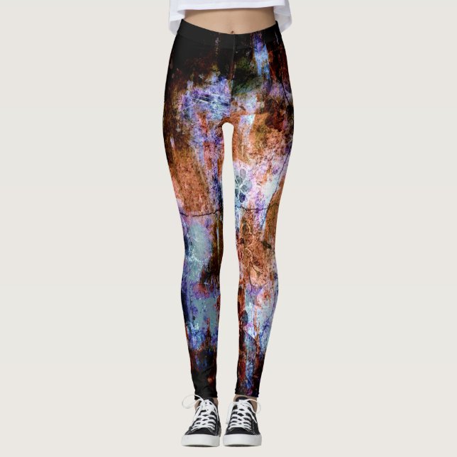 Grunge Paint Splatter Leggings (Front)