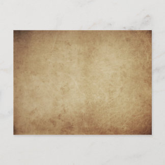 Grunge Parchment Rustic Postcard