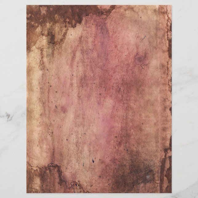 Grunge Parchment Vintage Paper Letterhead (Front)