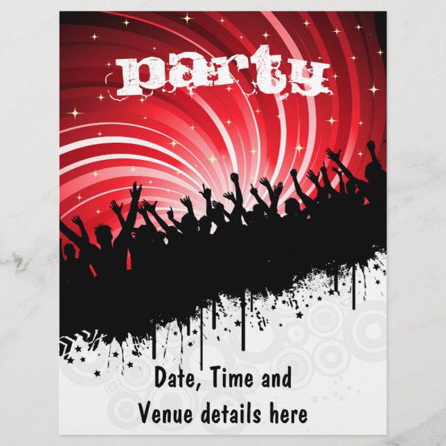 Grunge party flyer (Front)