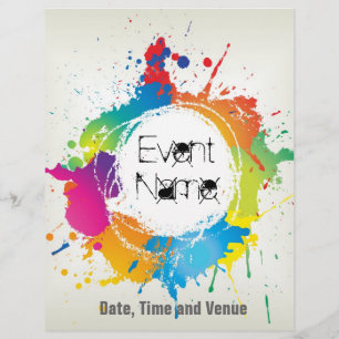 Grunge party flyer