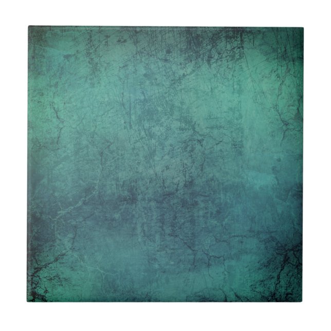 Grunge Patina vintage background Ceramic Tile (Front)