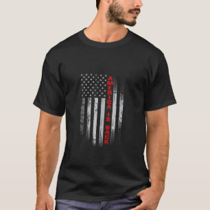Grunge Patriotic American Flag USA AMERICA IS BACK T-Shirt