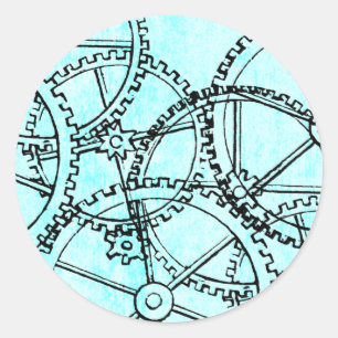 Grunge Pattern 221 Classic Round Sticker