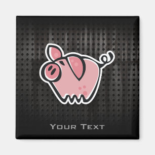 Grunge Pig Magnet