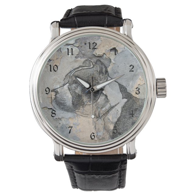 Grunge Pitbull terrier Watch (Front)