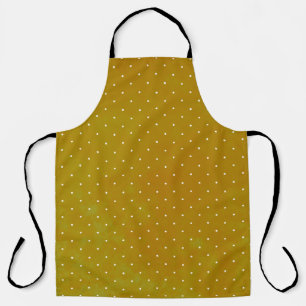 Grunge polka dot: watercolor background apron