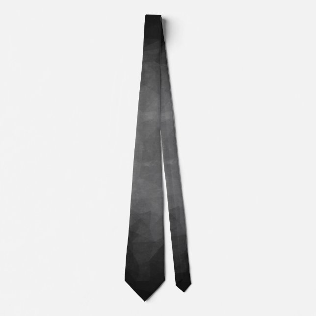 Grunge Polygon Background - Grey Tie (Front)