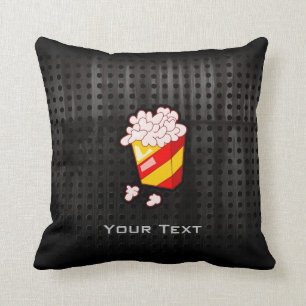 Grunge Popcorn Throw Pillow