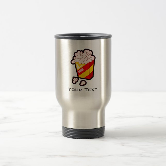 Grunge Popcorn Travel Mug (Center)