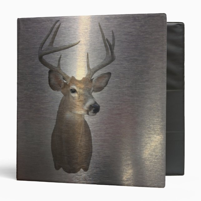Grunge Primitive buck white tail deer Binder (Front/Inside)