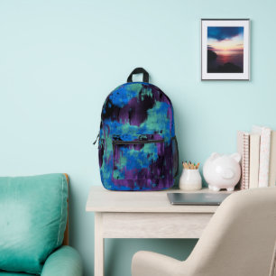 Grunge printed backpack
