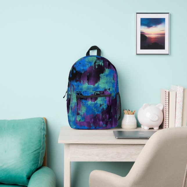 Grunge  printed backpack (Insitu)
