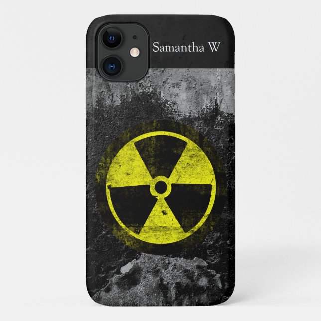 Grunge Radioactive Symbol Case-Mate iPhone Case (Back)