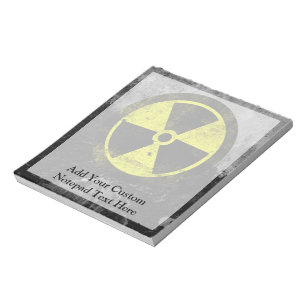 Grunge Radioactive Symbol Notepad