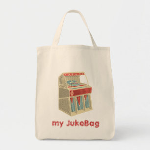 Grunge Retro Jukebox Tote Bag