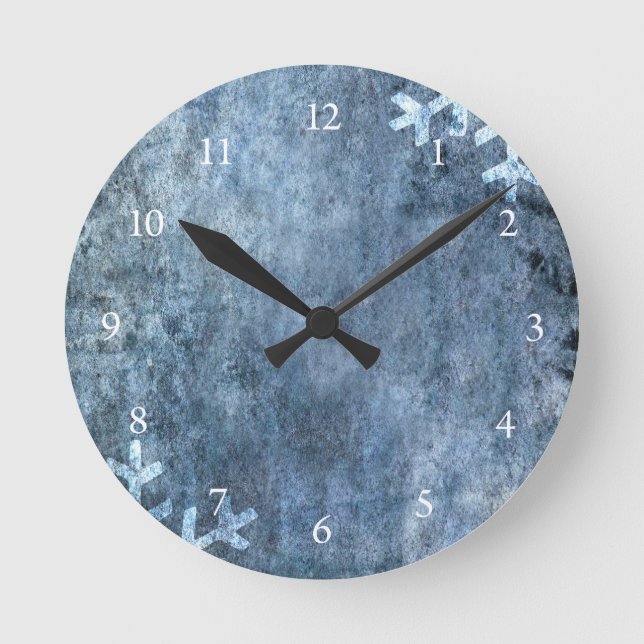 Grunge rock background round clock (Front)