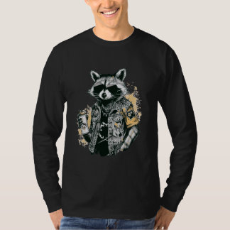 Grunge Rock Trash Panda Vintage Punk Raccoon T-Shirt