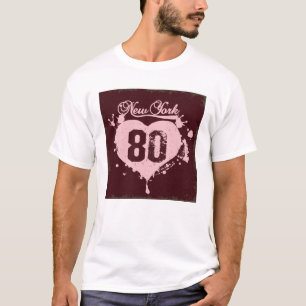Grunge Rose Cœur New York T-shirt