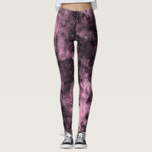 Grunge rose Texturé Leggings Spandex