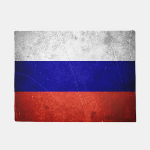 Grunge Russian Flag Doormat