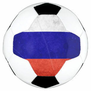 Grunge Russian Flag Soccer Ball