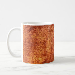 Grunge rusted metal texture, rust and oxidized met coffee mug
