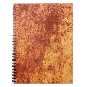 Grunge rusted metal texture, rust and oxidized met notebook