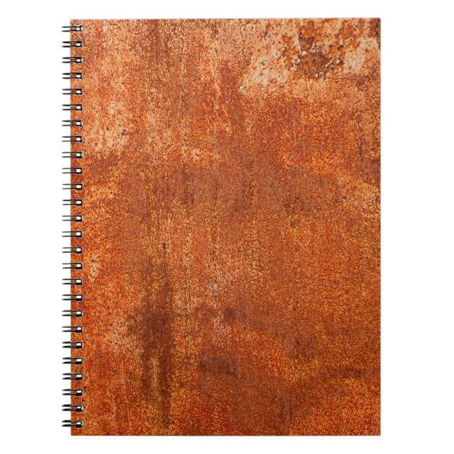 Grunge rusted metal texture. Rusty corrosion and o Notebook (Front)