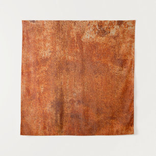 Grunge rusted metal texture. Rusty corrosion and o Tapestry
