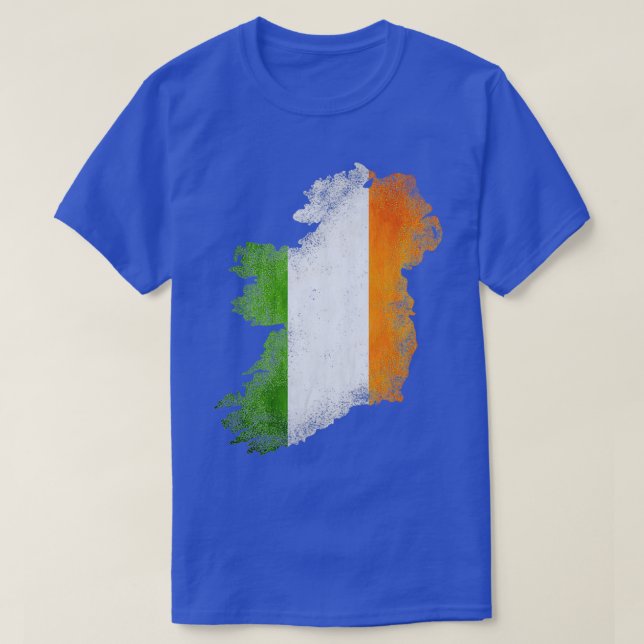 Grunge Saint Patrickx27s Lucky Leprechaun Ireland  T-Shirt (Design Front)