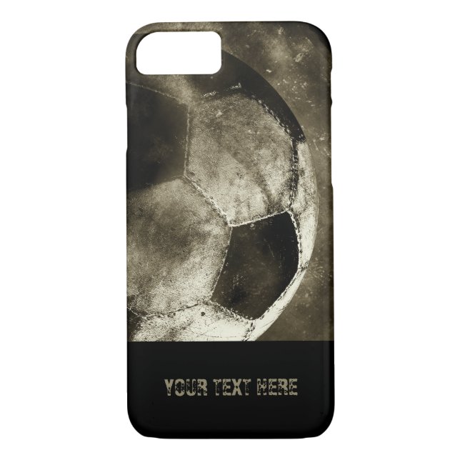 Grunge Sepia Soccer Ball | Cool Gifts Case-Mate iPhone Case (Back)