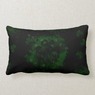 Grunge Shamrock Lumbar Pillow