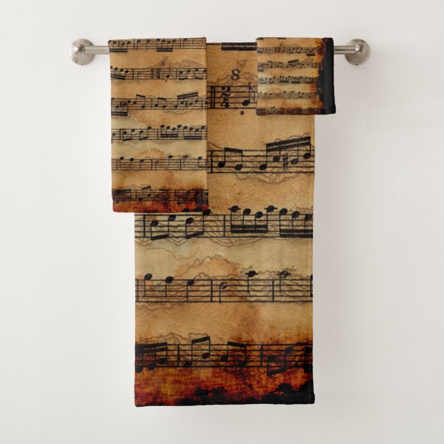 Grunge Sheet Music-amoureux de musique (En situation)