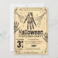 Grunge Skeleton Hand Halloween Costumes Party
