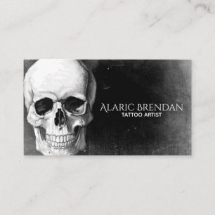 Grunge Skull Business Card