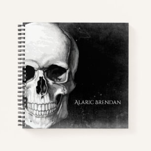 Grunge Skull Notebook