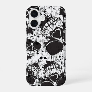 grunge skulls iPhone 16 case