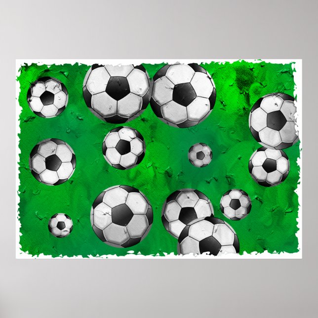 Grunge Soccer Poster (Front)