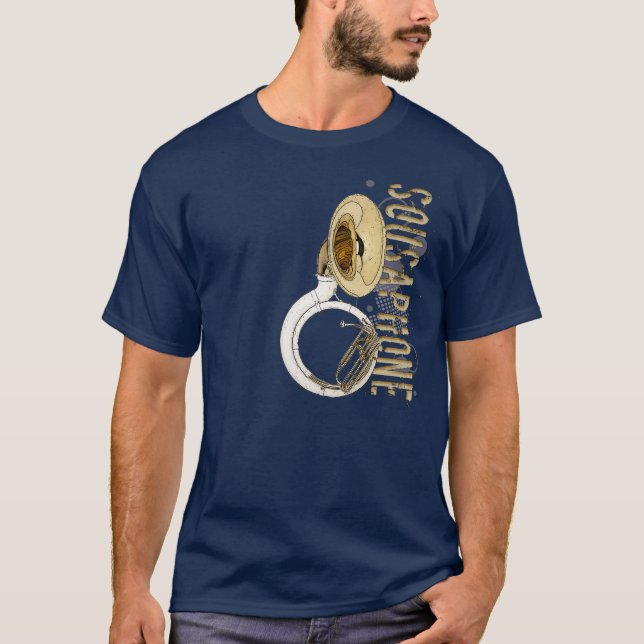 Grunge Sousaphone T-Shirt (Front)