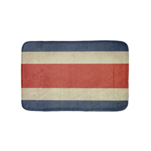 Grunge sovereign state flag of Costa Rica Bath Mat