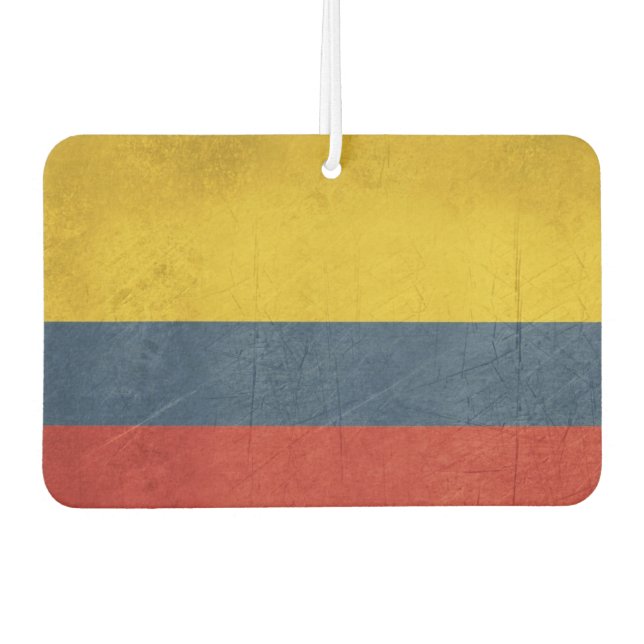 Grunge sovereign state flag of country of air freshener (Front)