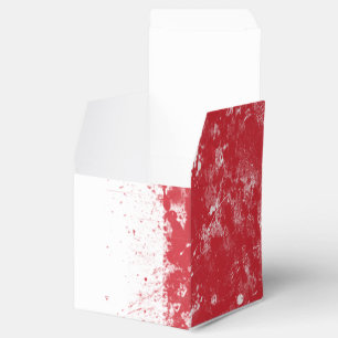 Grunge Splatter Painted Flag of Italy Favor Box