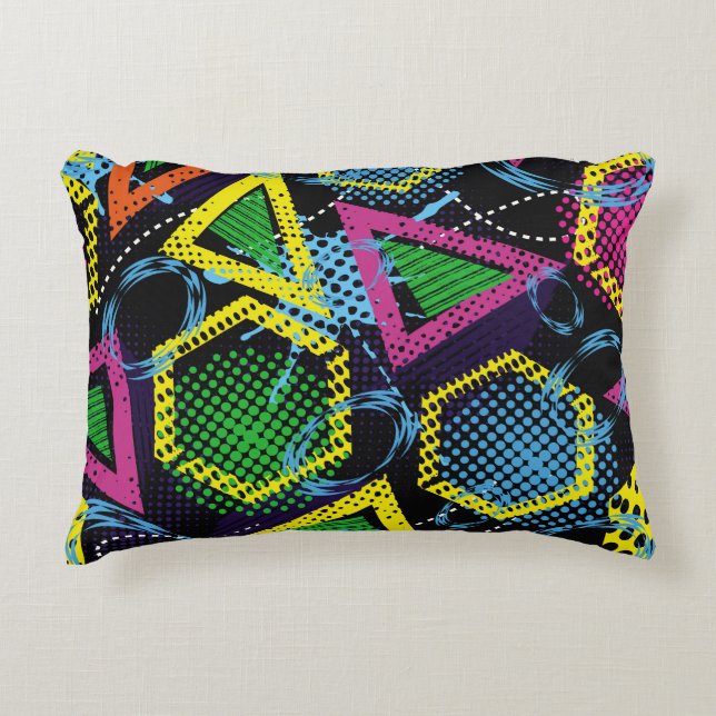 Grunge sport pattern, children's design. accent pillow (Front)